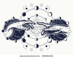 stock-vector-hands-tattoo-renaissance-gods-and-adam-symbol-of-spirituality-religion-connection-and-699564520